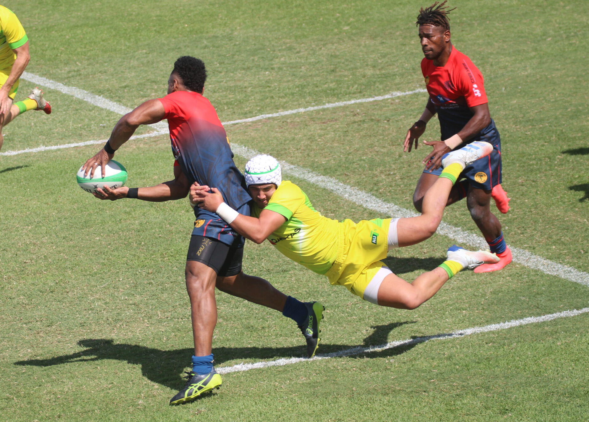 Elite men’s rugby sevens talent battle for Olympics selection at Dangar Park | Photos
