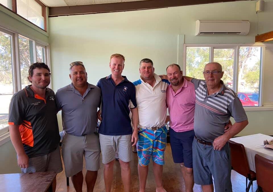 Four Wee Waa golfers are ready for a holiday