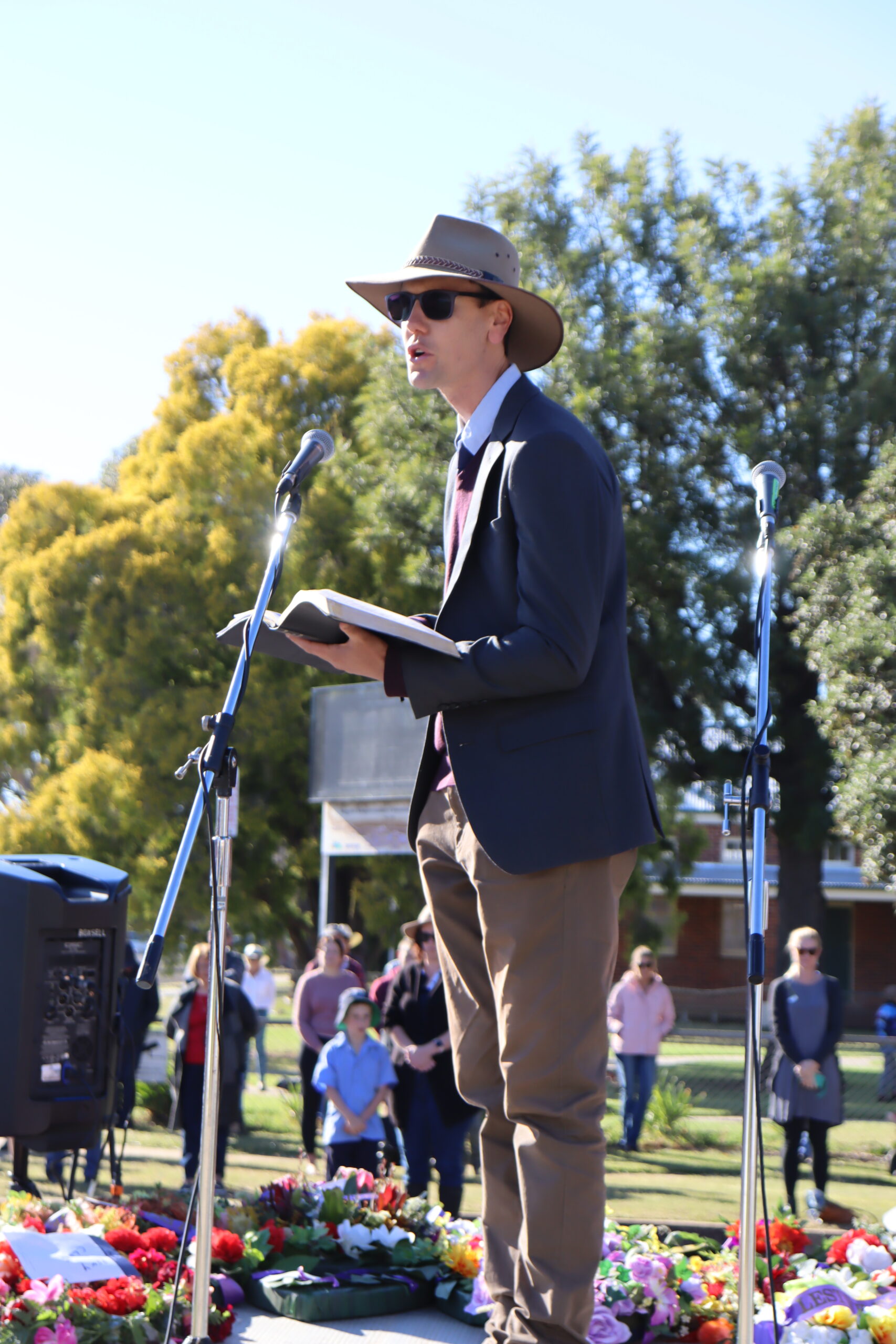 Reverend Nick Stone delivered the commemoration address.
