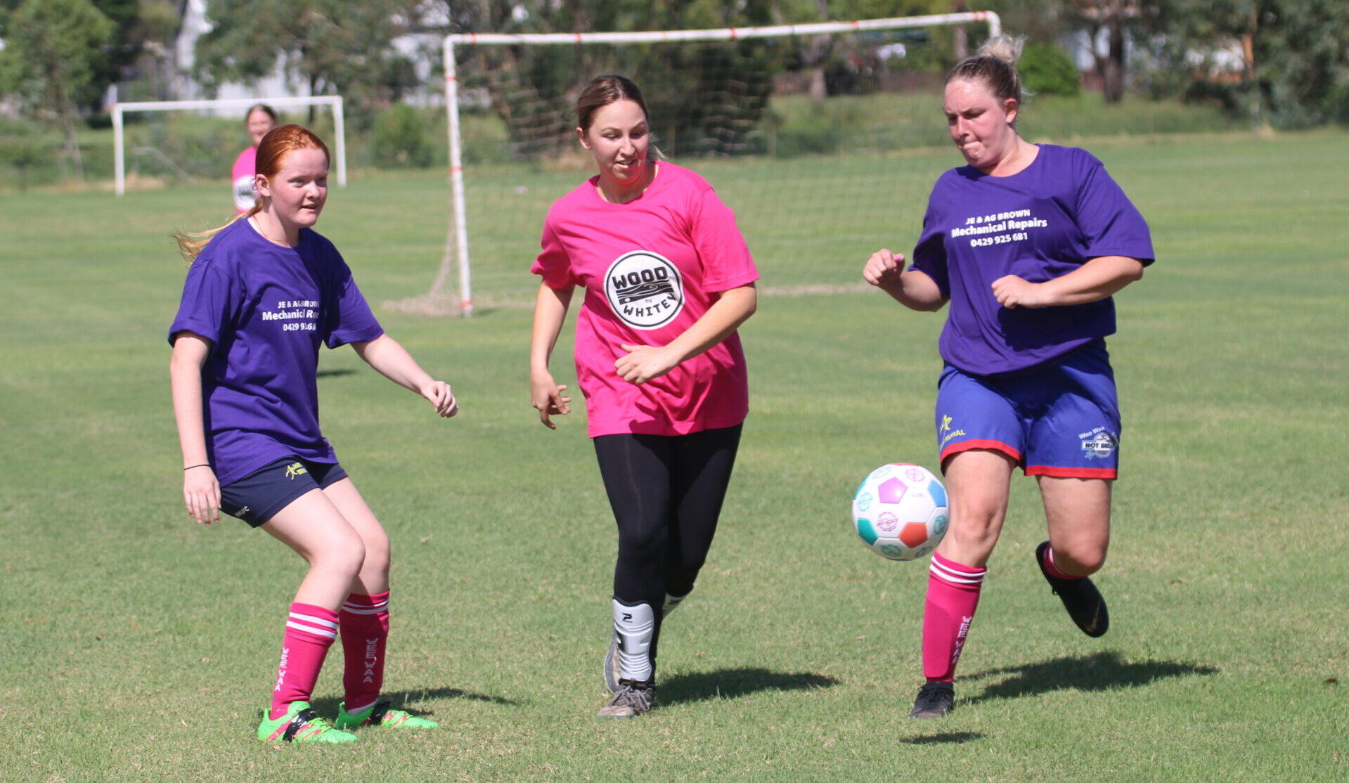 Namoi region ladies show off their skills at soccer gala day