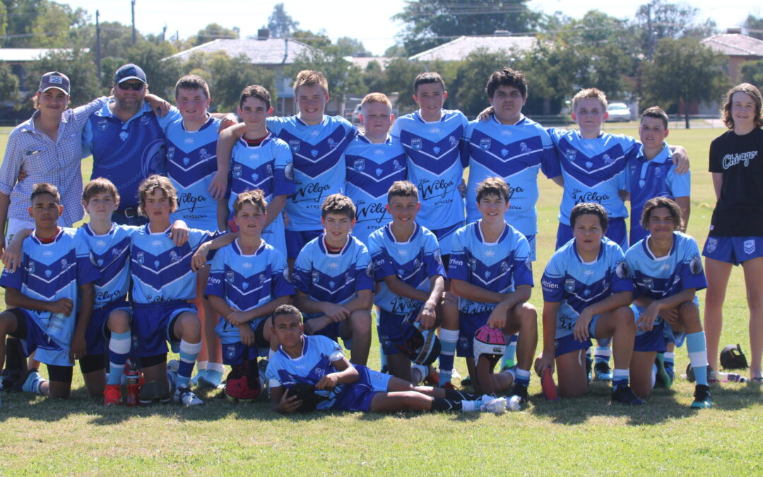 Narrabri and District Junior Rugby League’s under-14s team wins round one game at home