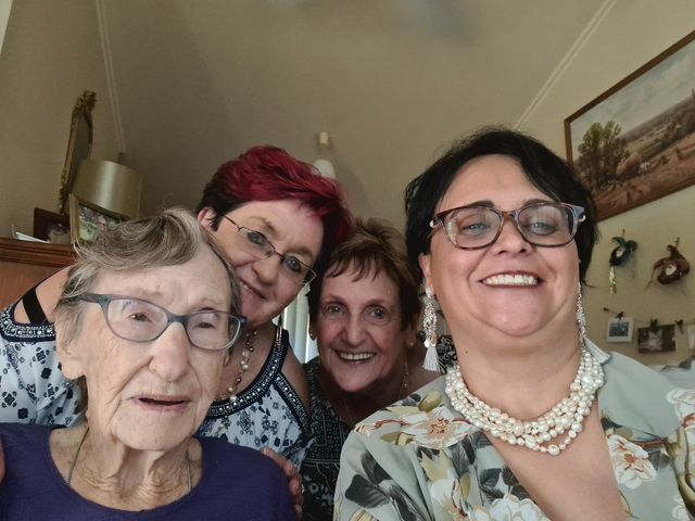 Daphne Willbern, Diane Baker and Gwen Crawford with Tarnia North who says “these women became my mother after losing my mum 11 years ago”.