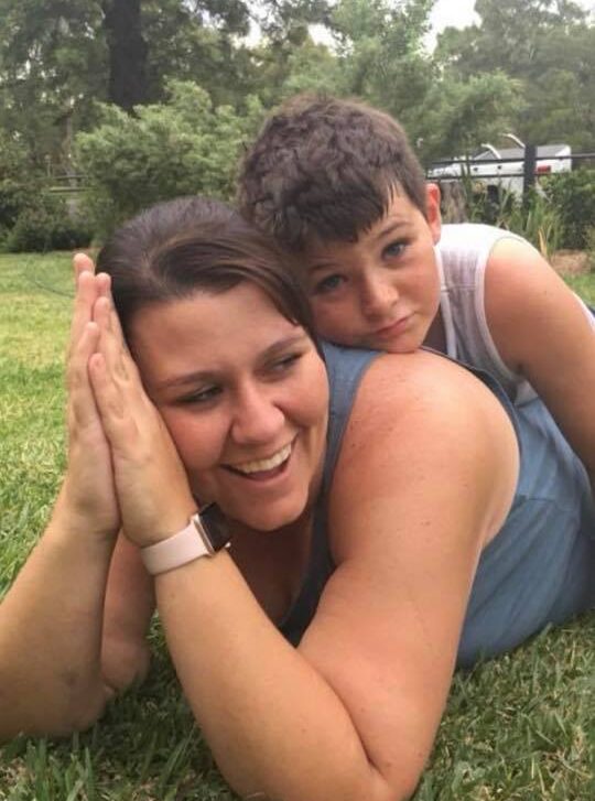 Amie Kelly and her son Riley Kelly.