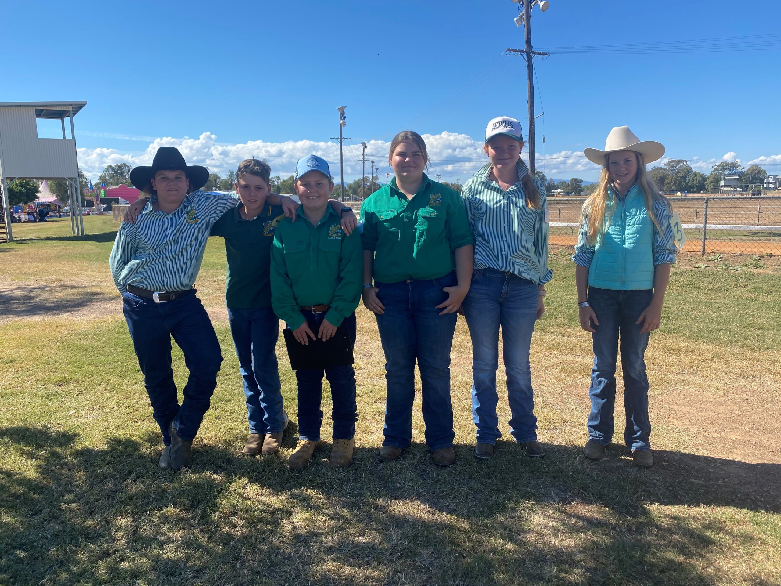 Wee Waa High School students taking part in junior judging were Brody Slee, Kyne Allen, Billy Shearin, Caitlyn Coutts-Smith, Mackenzie Jones and Georgia Haire.