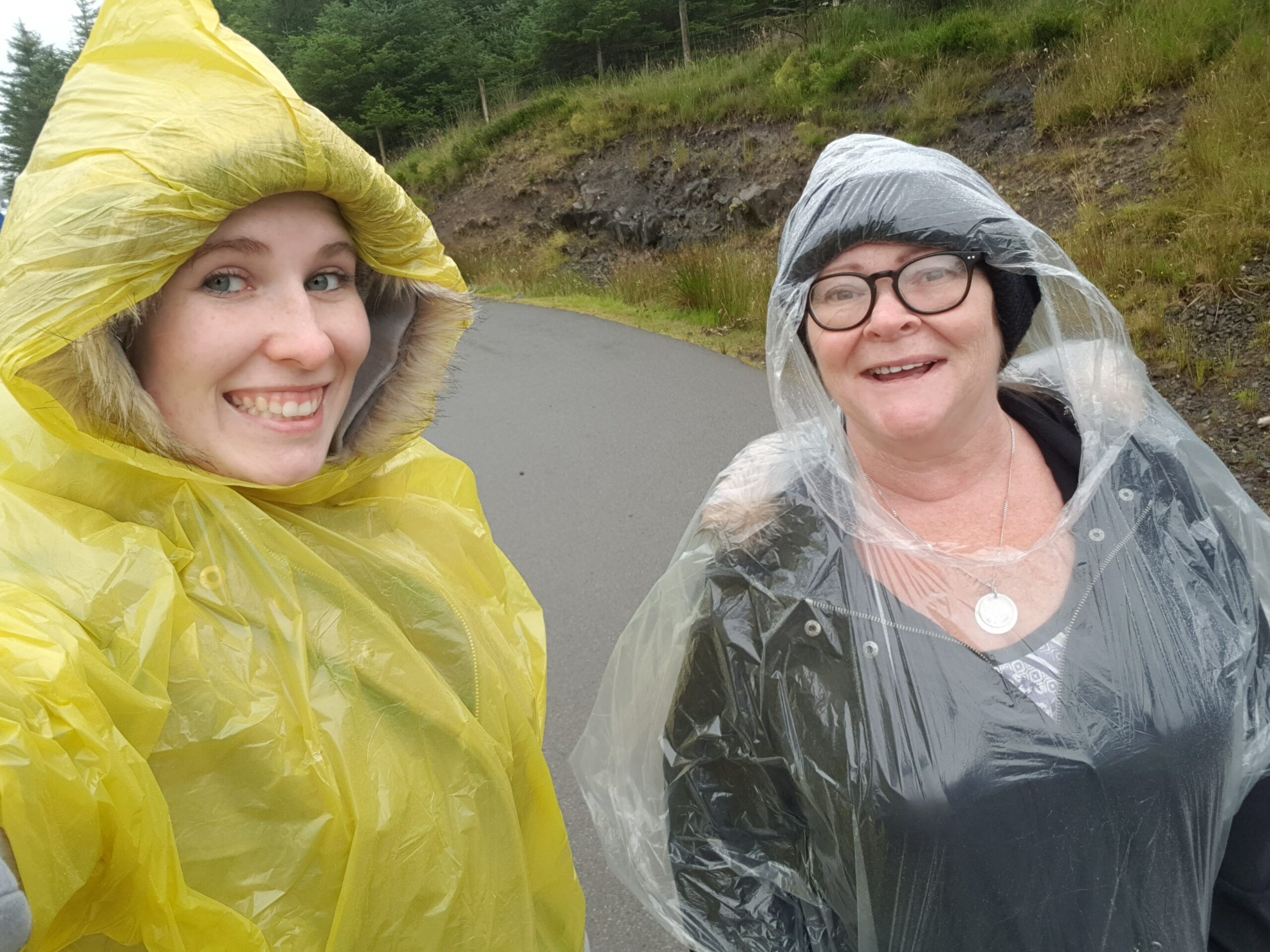 Elle Allen with mum, Kim Allen, travelling in Scotland.
