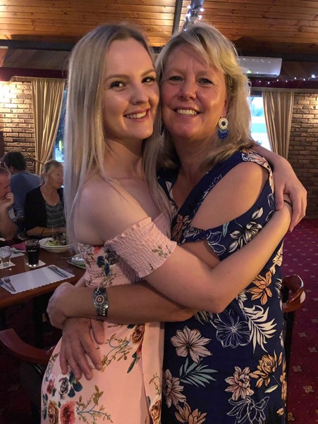 Gena and her mum Sandy Pattison.