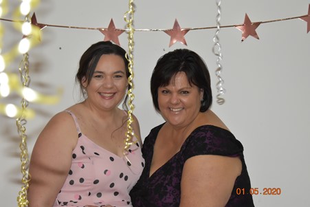 Grace and Tracey Tomlinson celebrating Grace’s 21st Birthday in 2020.
