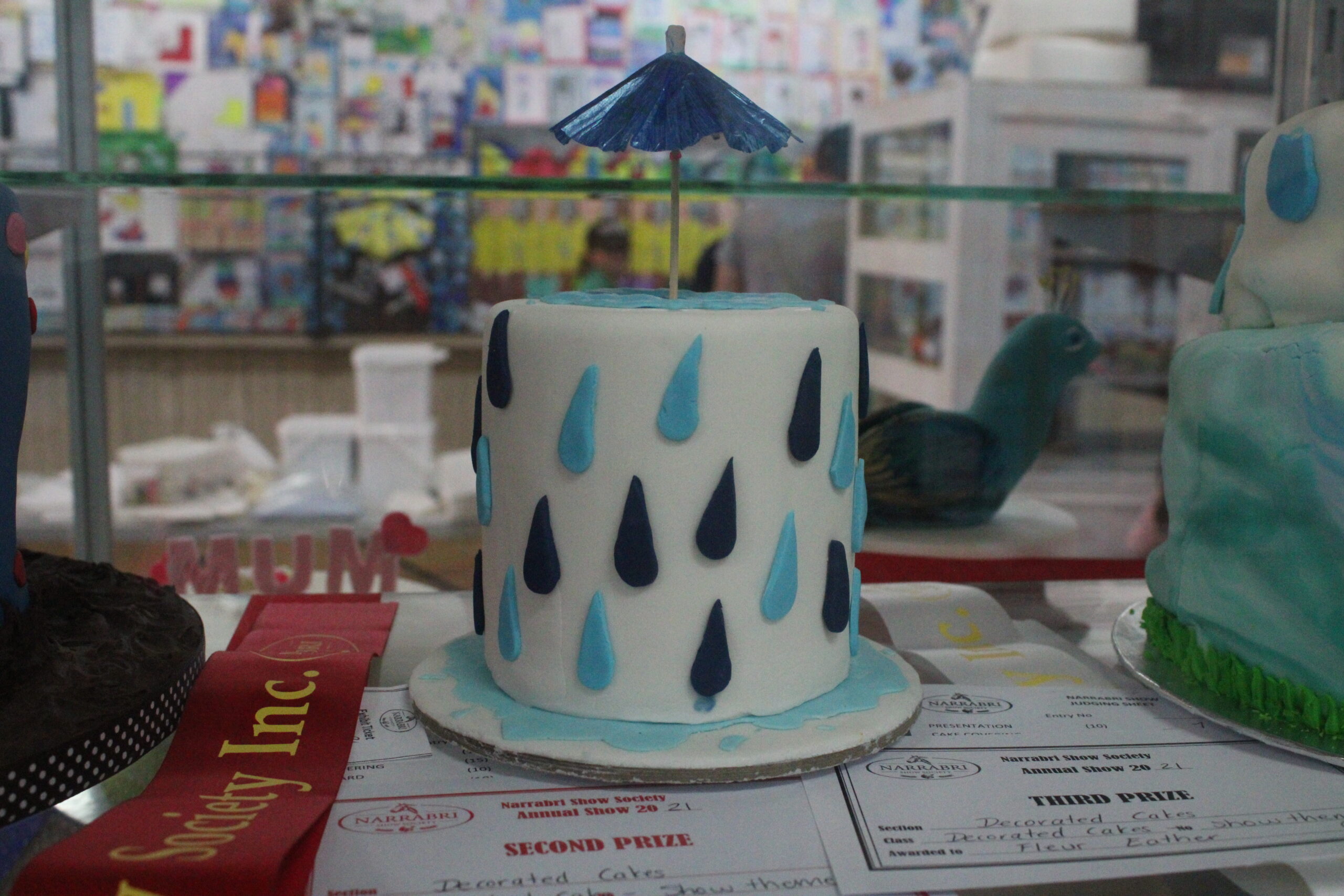 Georgia Herden was awarded second prize for this decorated cake.