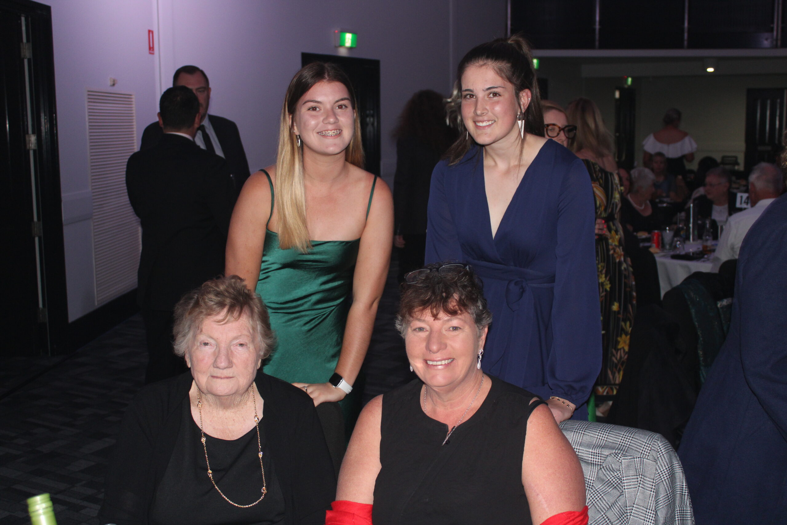 Back, Cassidy Staines, Maddie Russell, front, Jan Busby and Trudy Staines.