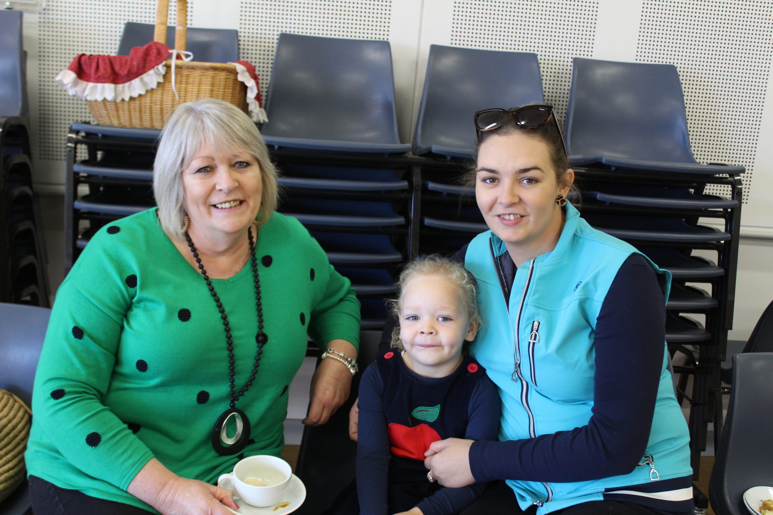 Pauline Grabham, Ruby Oliver and Laura Grabham.