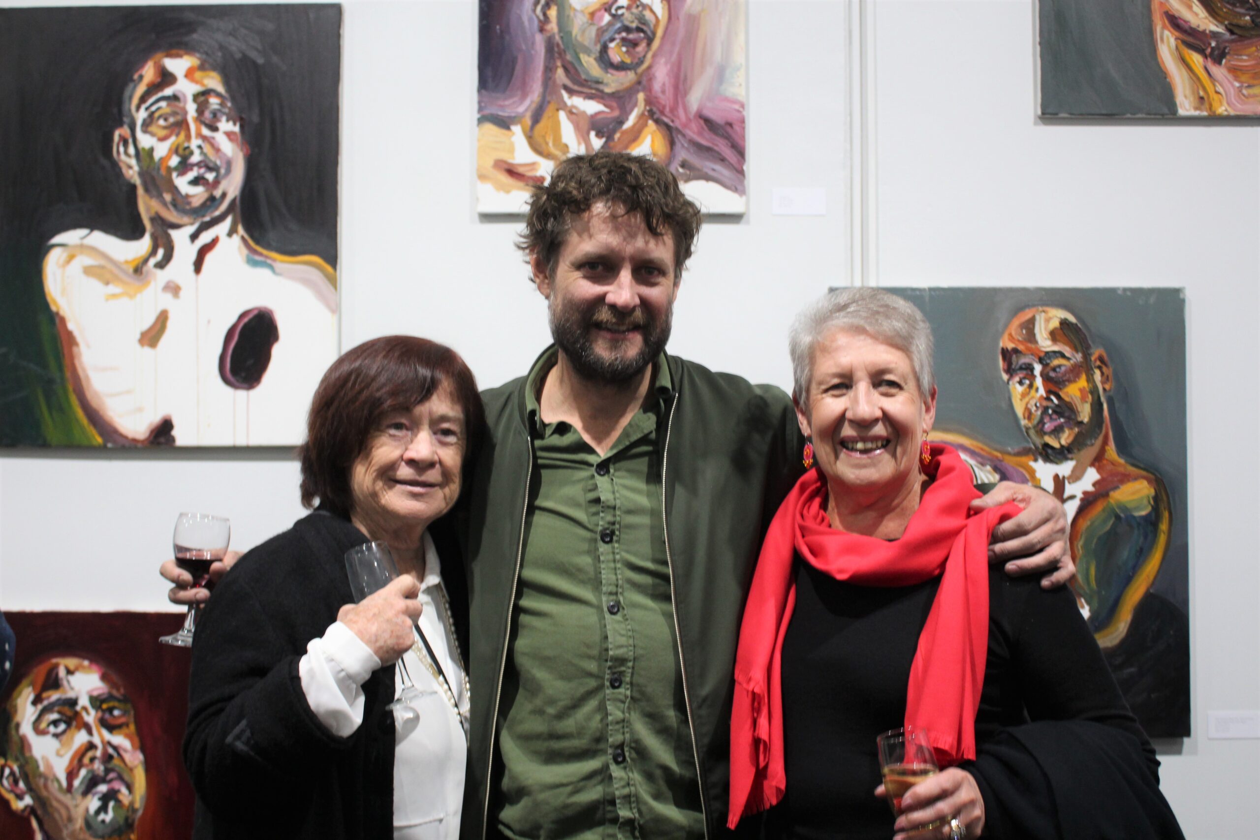 Jenny Hatton, Ben Quilty and Joan Longworth.