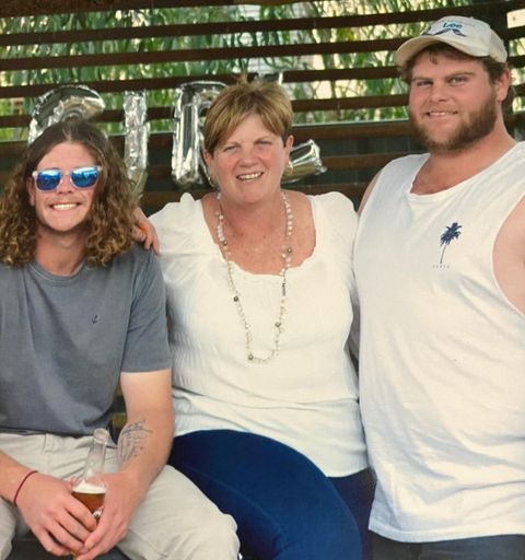 Winning photo: Jordy Mowle entered this photo with mum Robina and brother Kaleb.