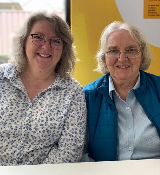 Karen Larsen and Rhonda Simmons.