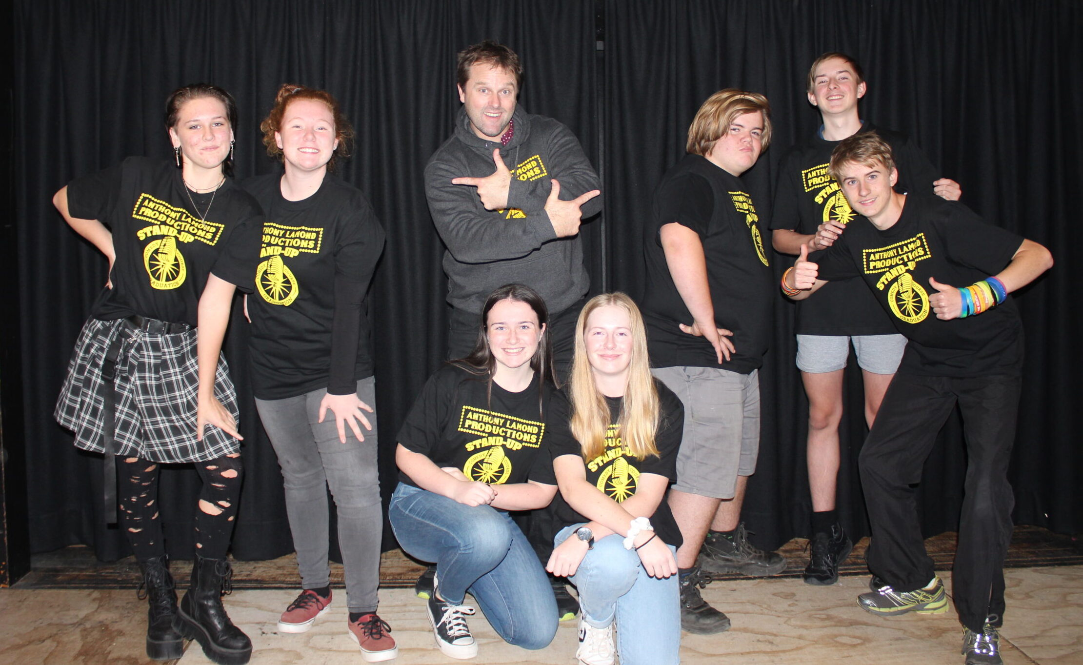 Students ‘stand up’ at comedy workshop