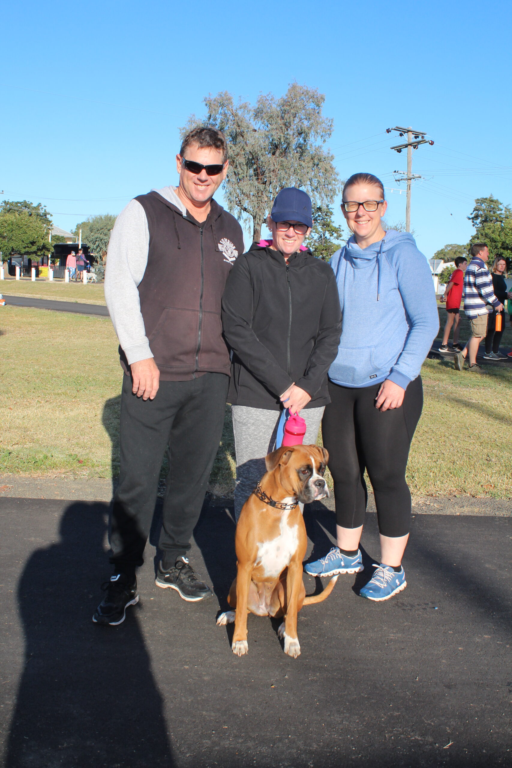 Jeff and Tash Rutter with Anna Stollznow.