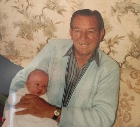 The late Jack Urch in 1989 with youngest grandson Daniel Urch.