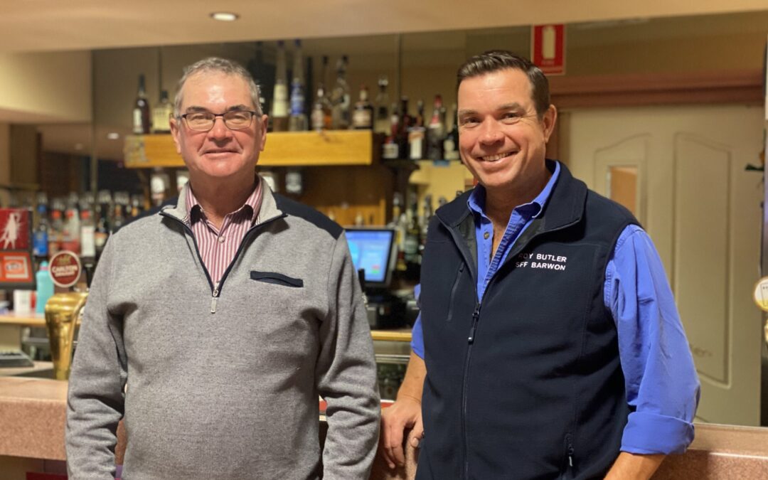 Member for Barwon Roy Butler meets Narrabri constituents