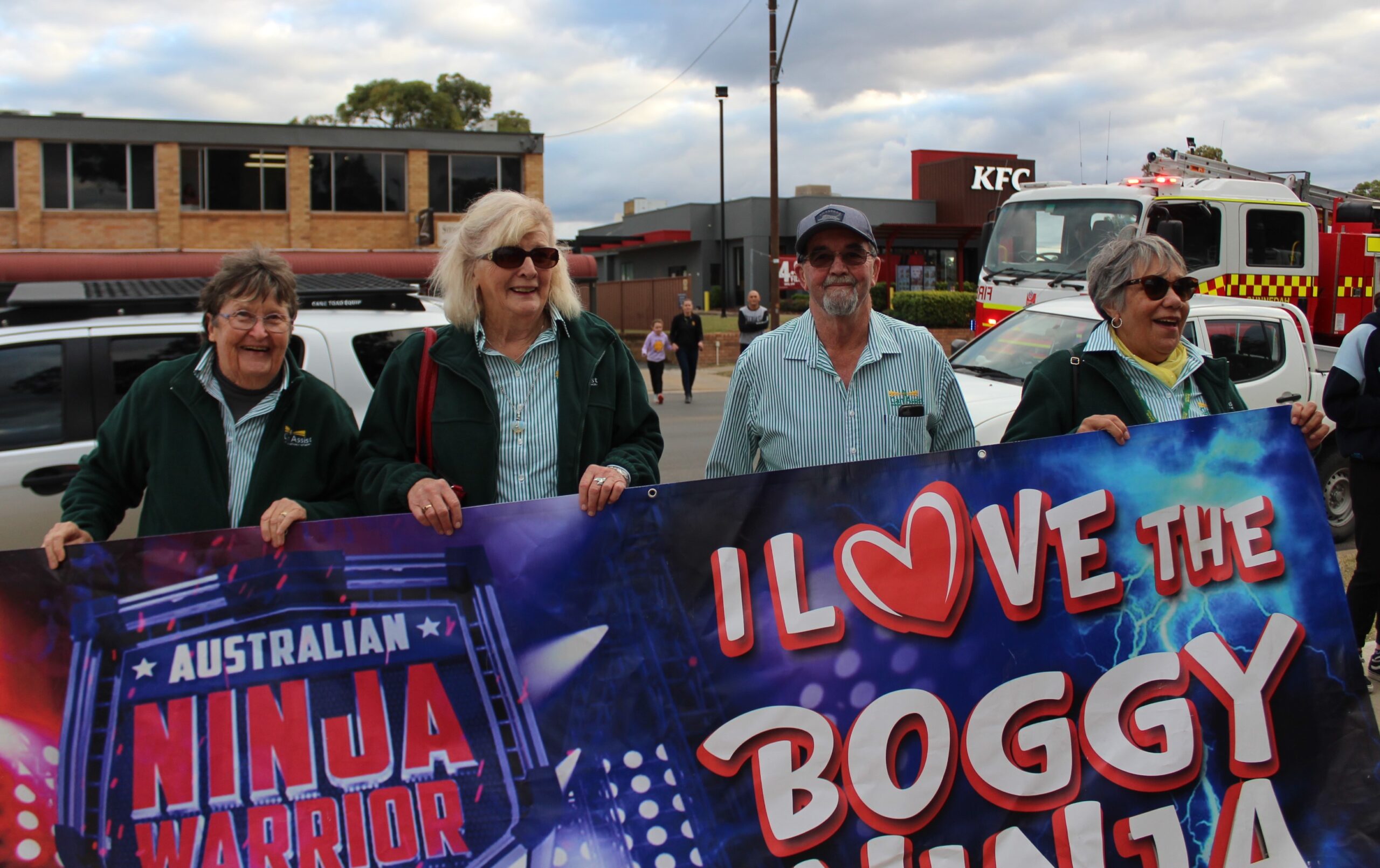 Members of Gunnedah Can Assist – Val Ferguson, Trish Conway, Ray and Kate Knight.