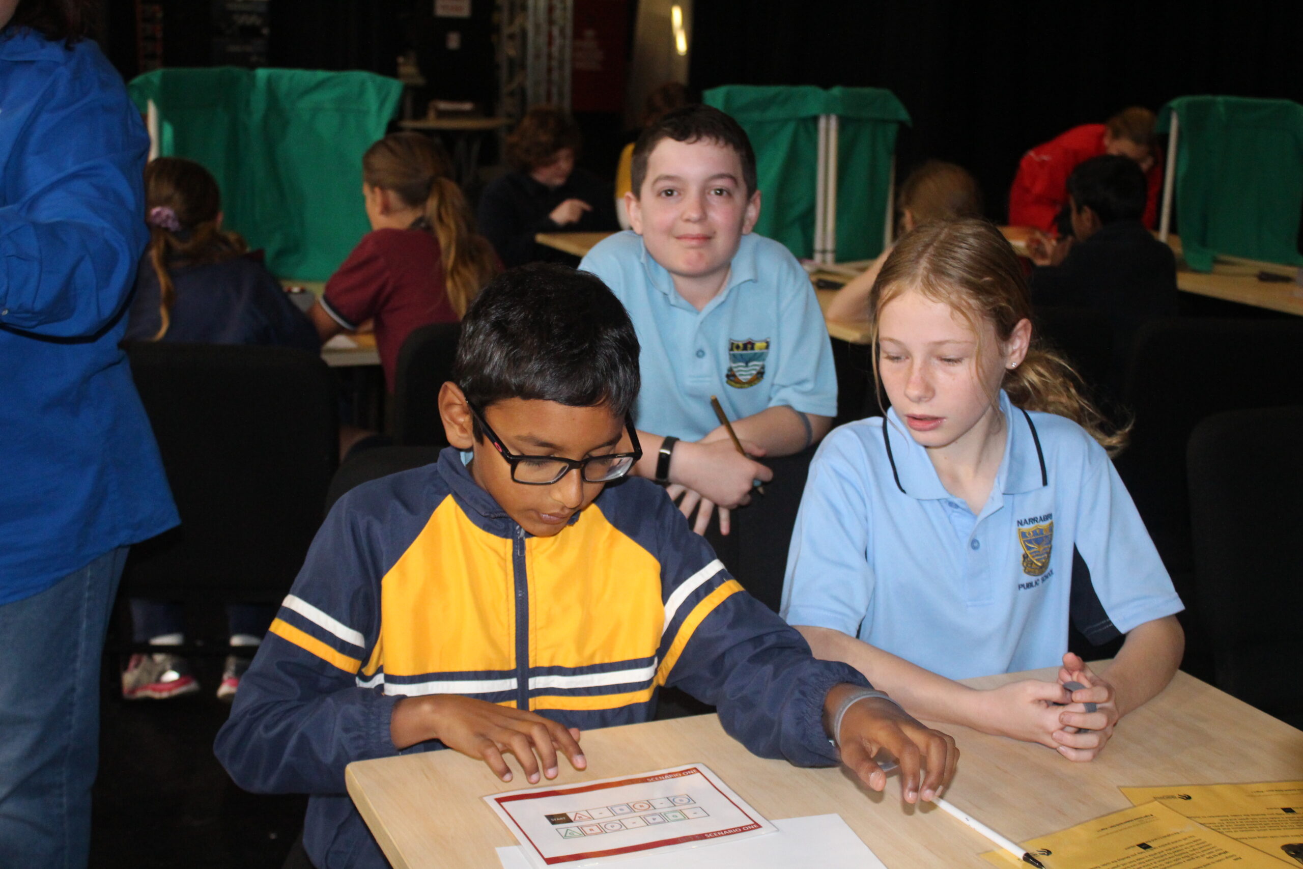 Guhan Gunasekhar, Caleb Loder and Halle Emmerson (Narrabri Public).