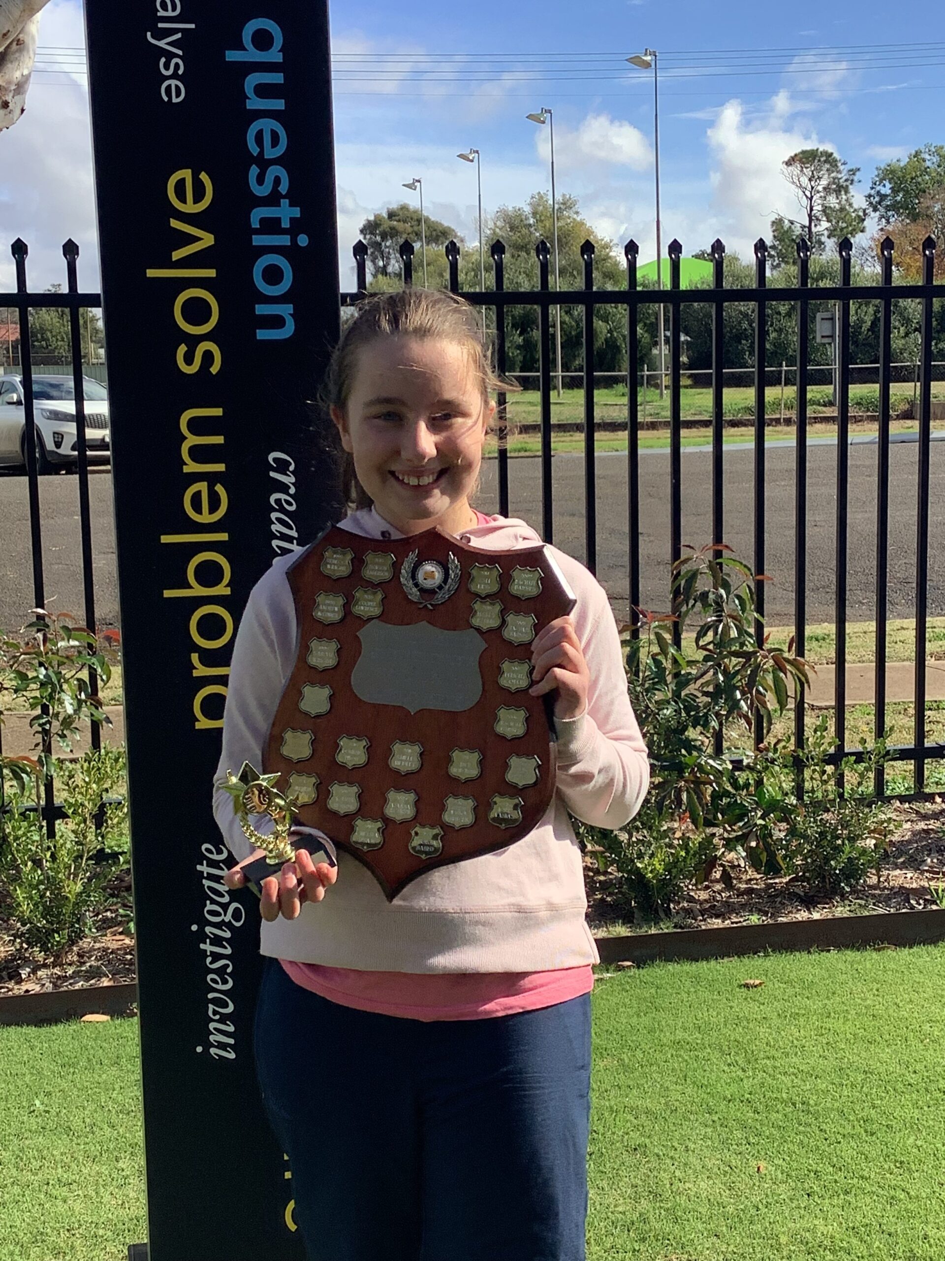 Georgia Baird (Northern Inland Credit Union perpetual shield for music winner).