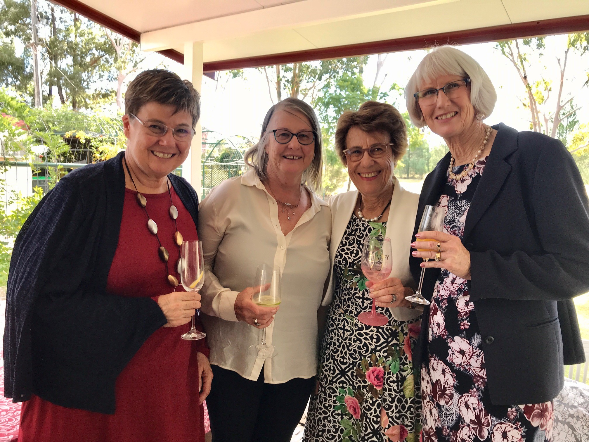 The ‘Bethungra Belles’ party: Lyn Firth, Maree Tann, Jacqui Warnock and Gail Eulenstein.