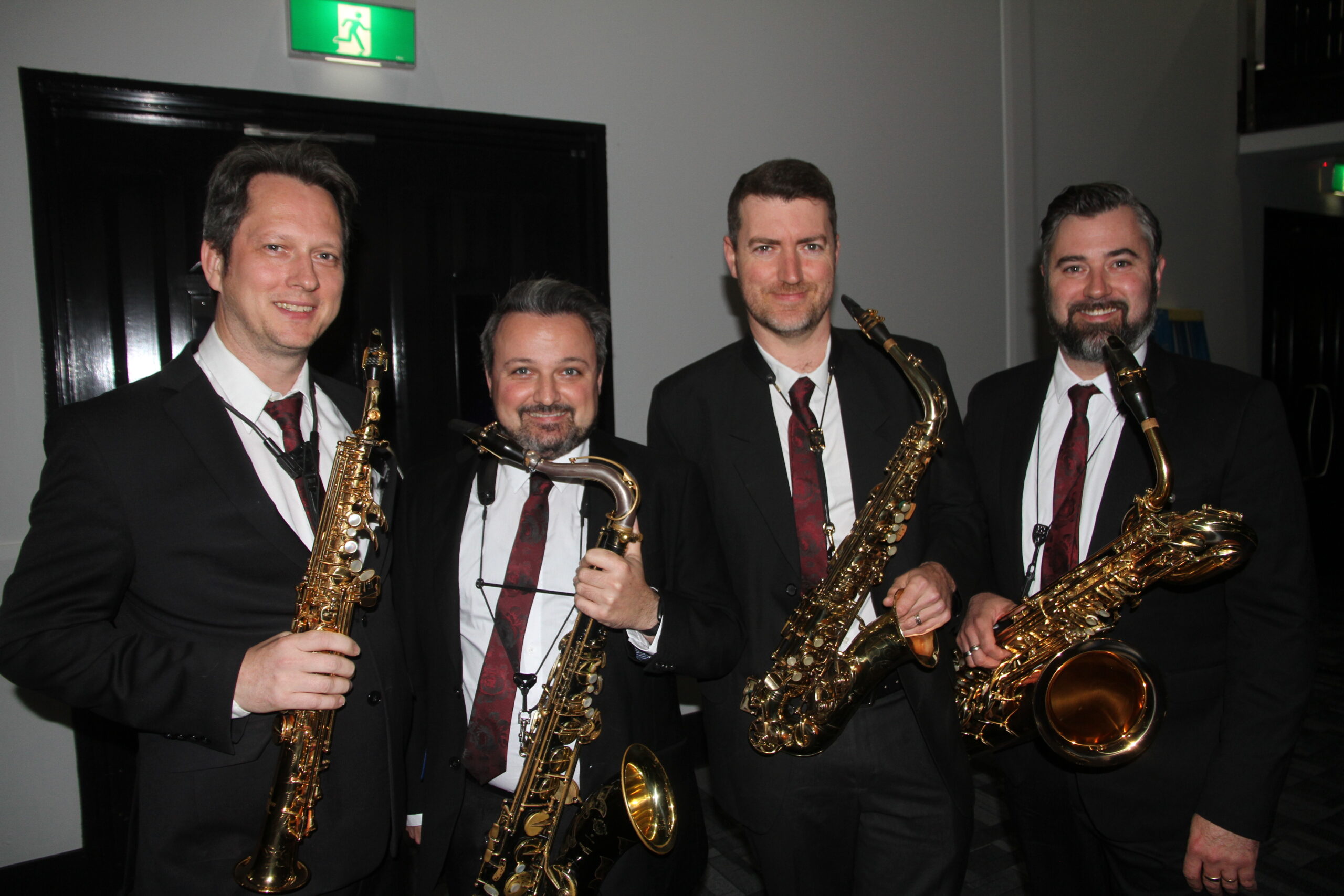 The Nexas quartet, Michael Duke, Nathan Henshaw, Andrew Smith and Jay Byrnes.
