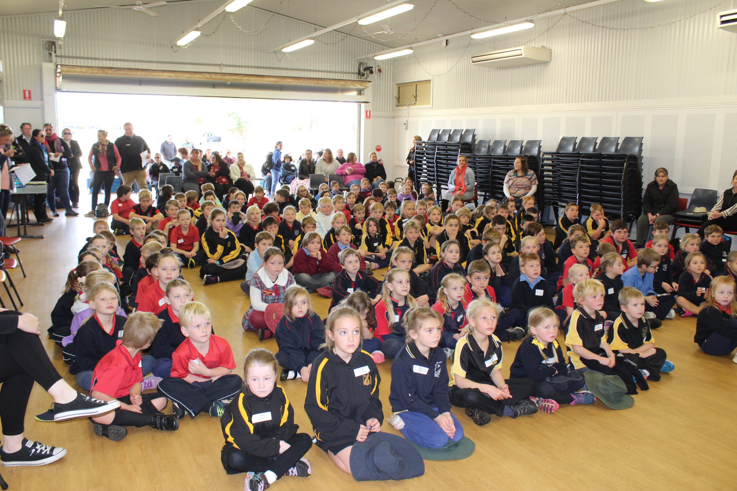 Some of the students attending the NAIDOC celebrations at Boggabri Public School.