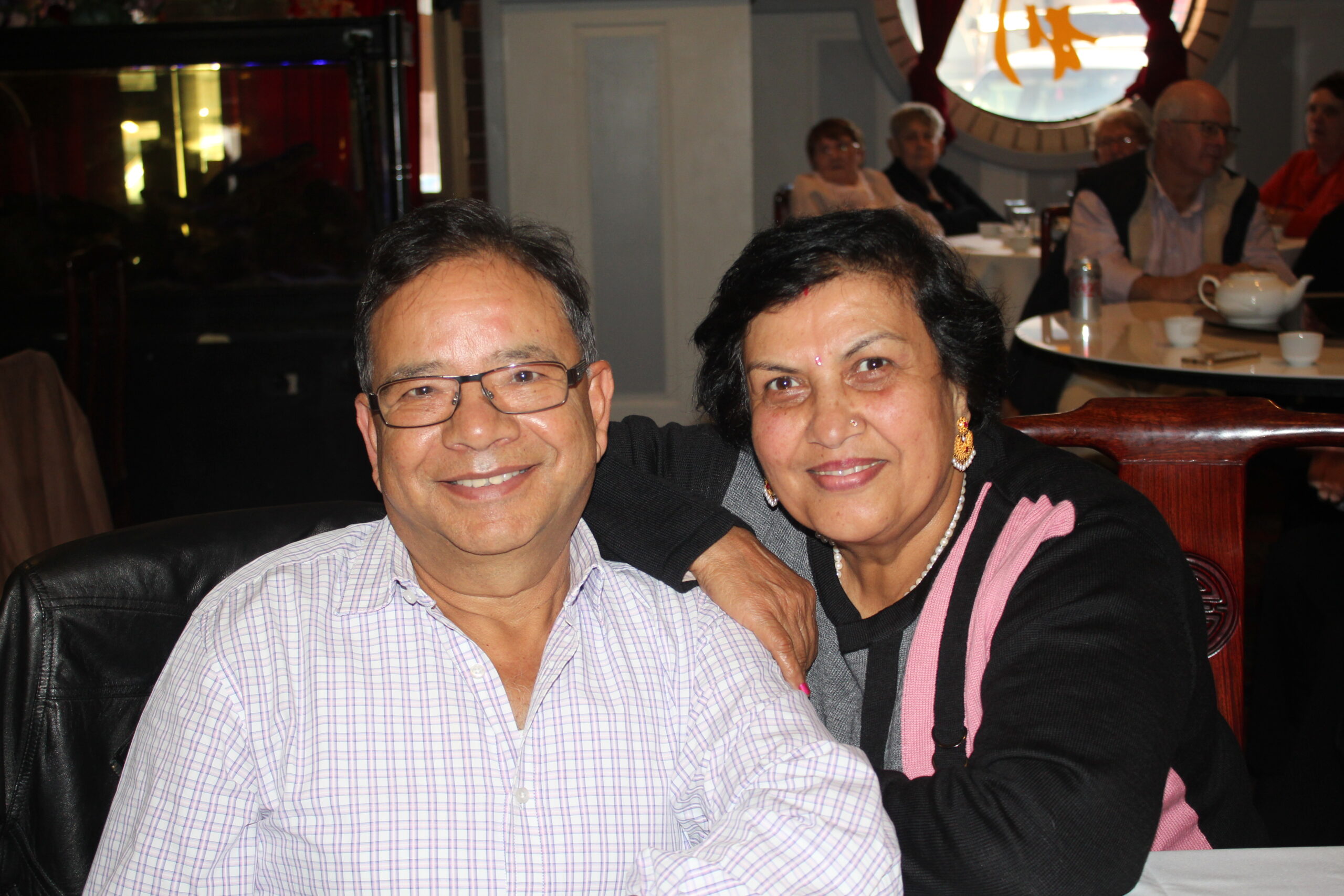 Kedar and Mira Adhikari.