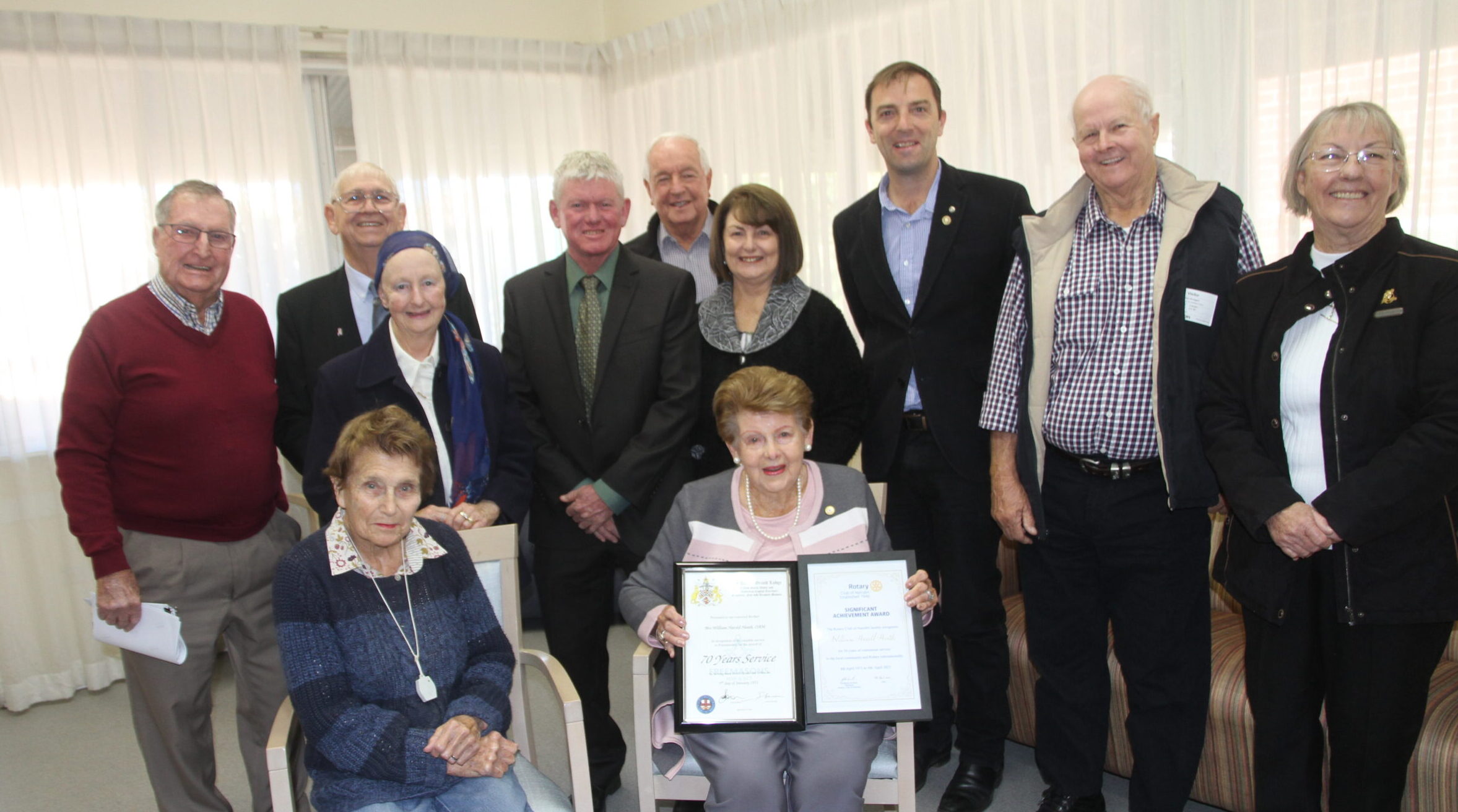 Appreciation certificates recognise late Bill Heath’s many contributions