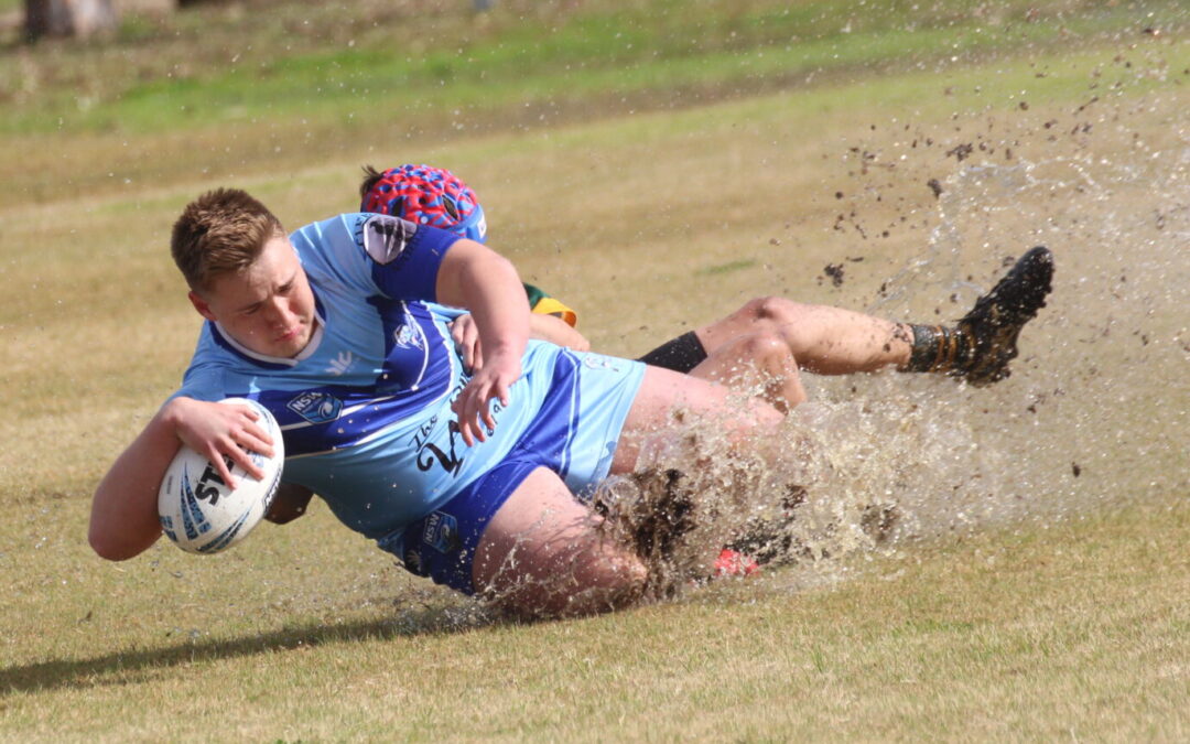 WET AND WILD: Junior Blues score another Cooma Oval win to go to the top of the under-14s ladder