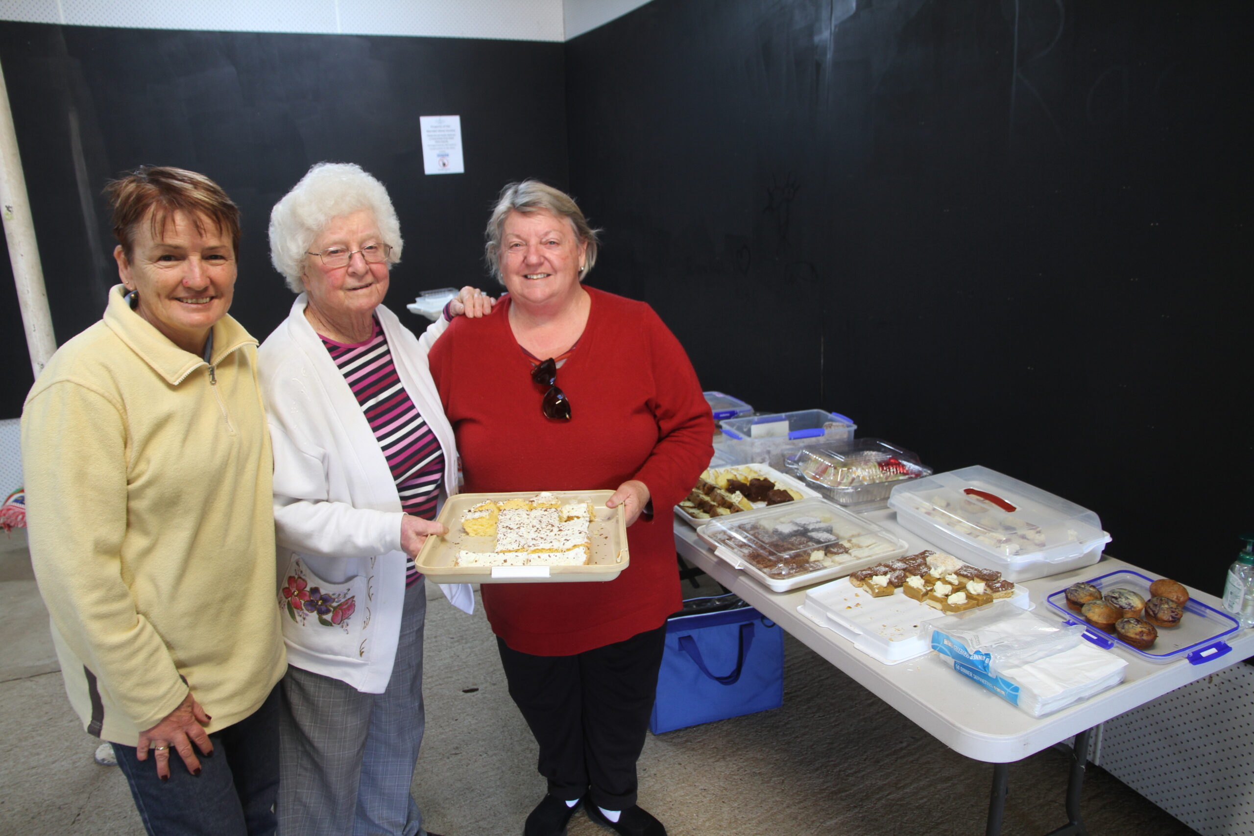A legendary drawcard for exhibitors from across the region is the Narrabri Poultry Show morning tea pepared by locals and visitors, including Trish Lawty, Heather Stanford and Ann Hine, Uralla.