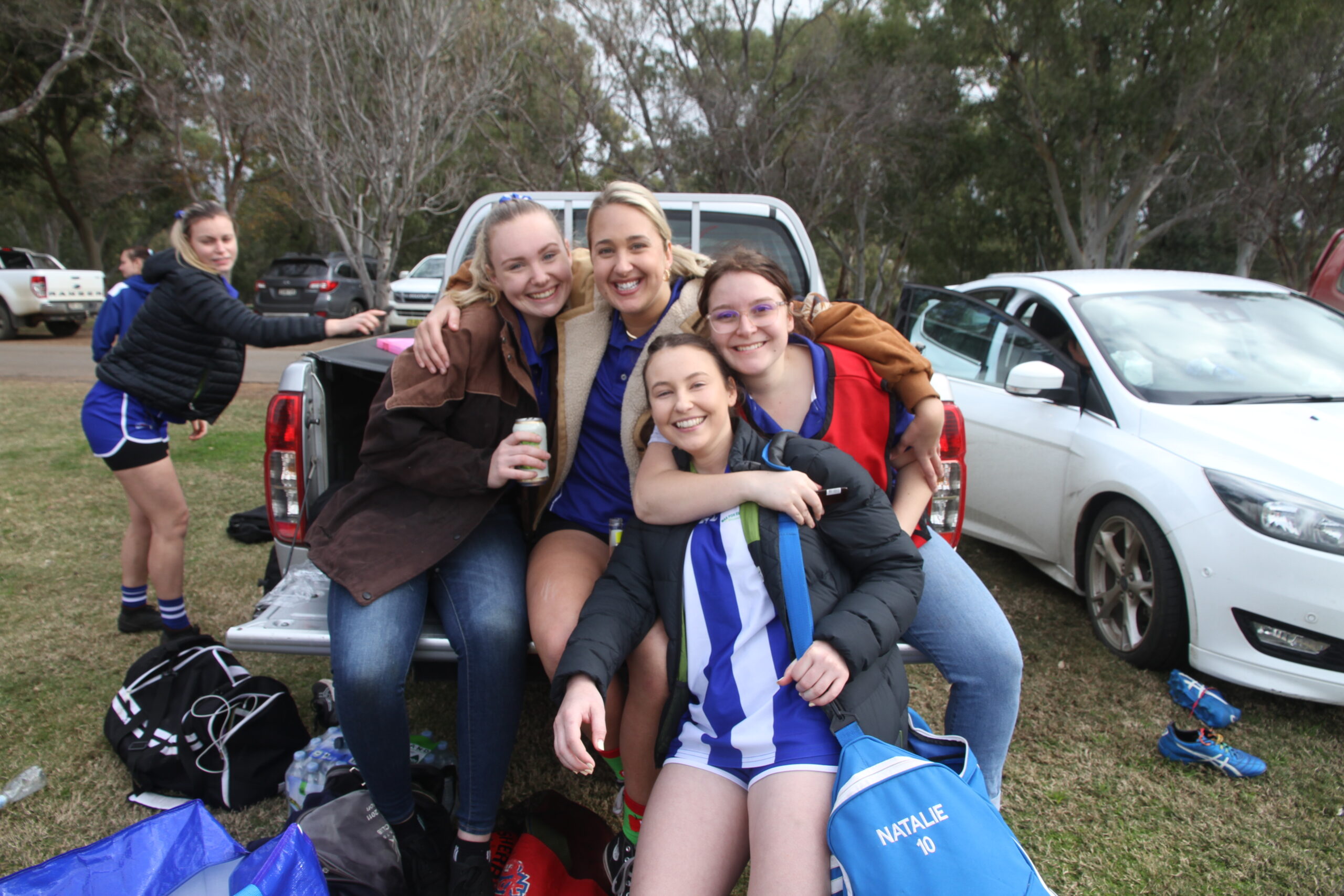 Melanie Young, Stacey Shorley, Angelina Corney and Margaret Deeves at the AFL.