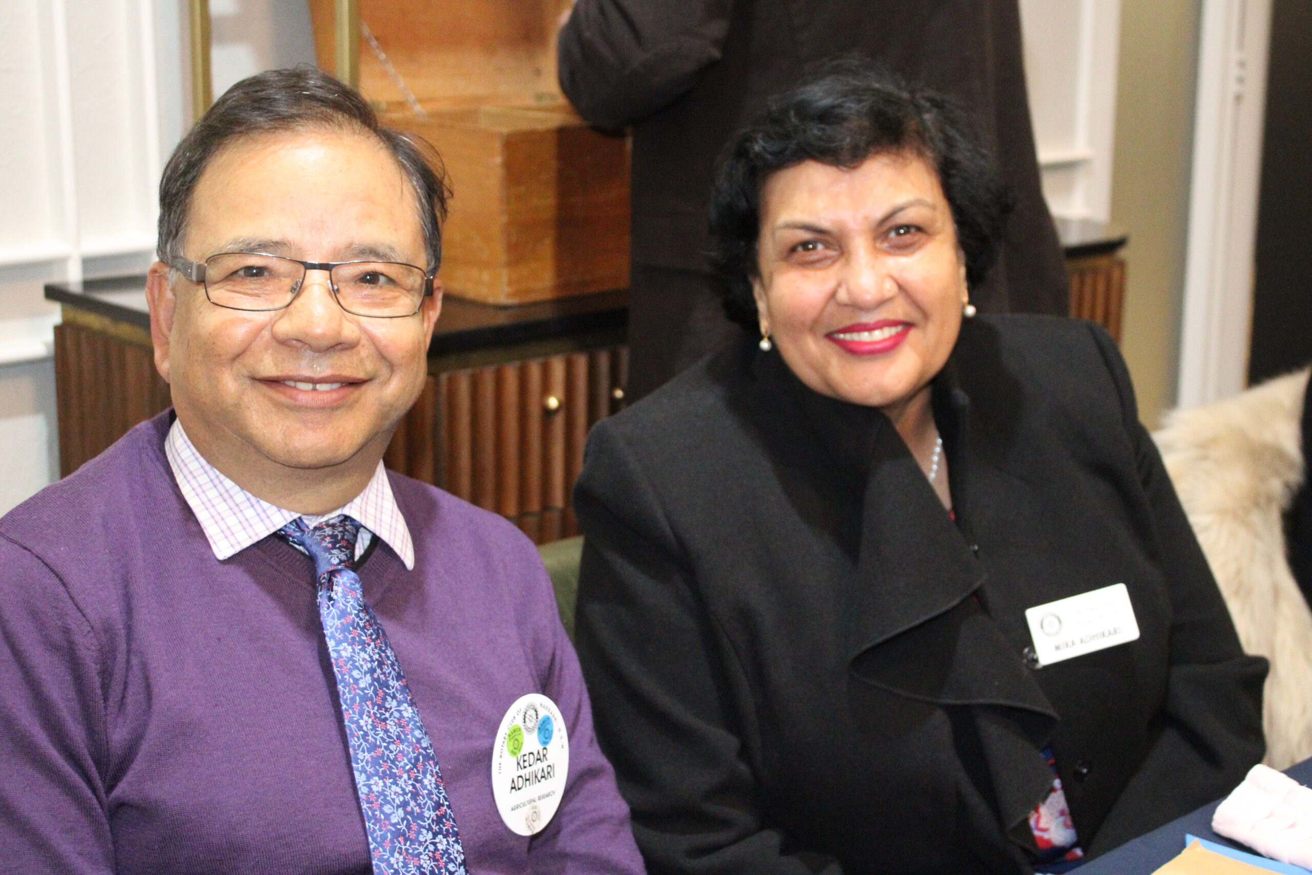 Kedar and Mira Adhikari.