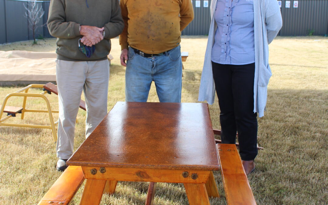 Men’s Shed donation to child centre