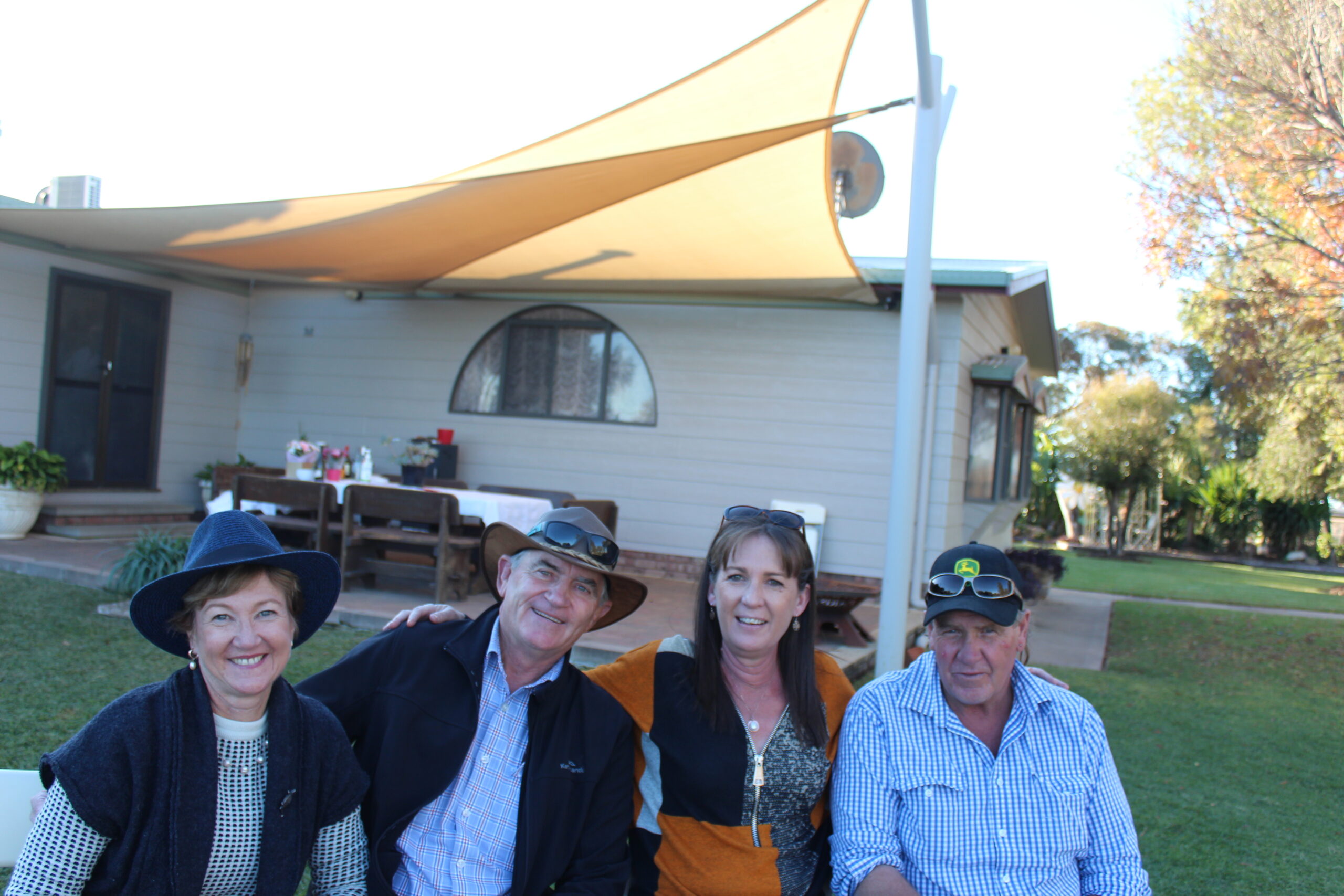 Wendy and Jono Phelps with Samantha and Tony Smith.