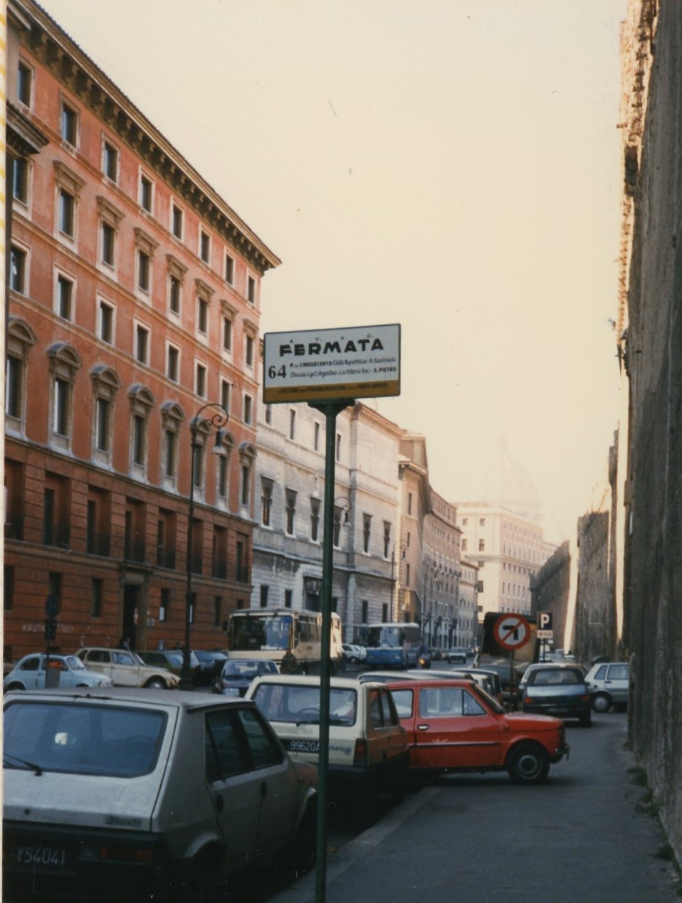 An example of the erratic parking techniques in Rome.