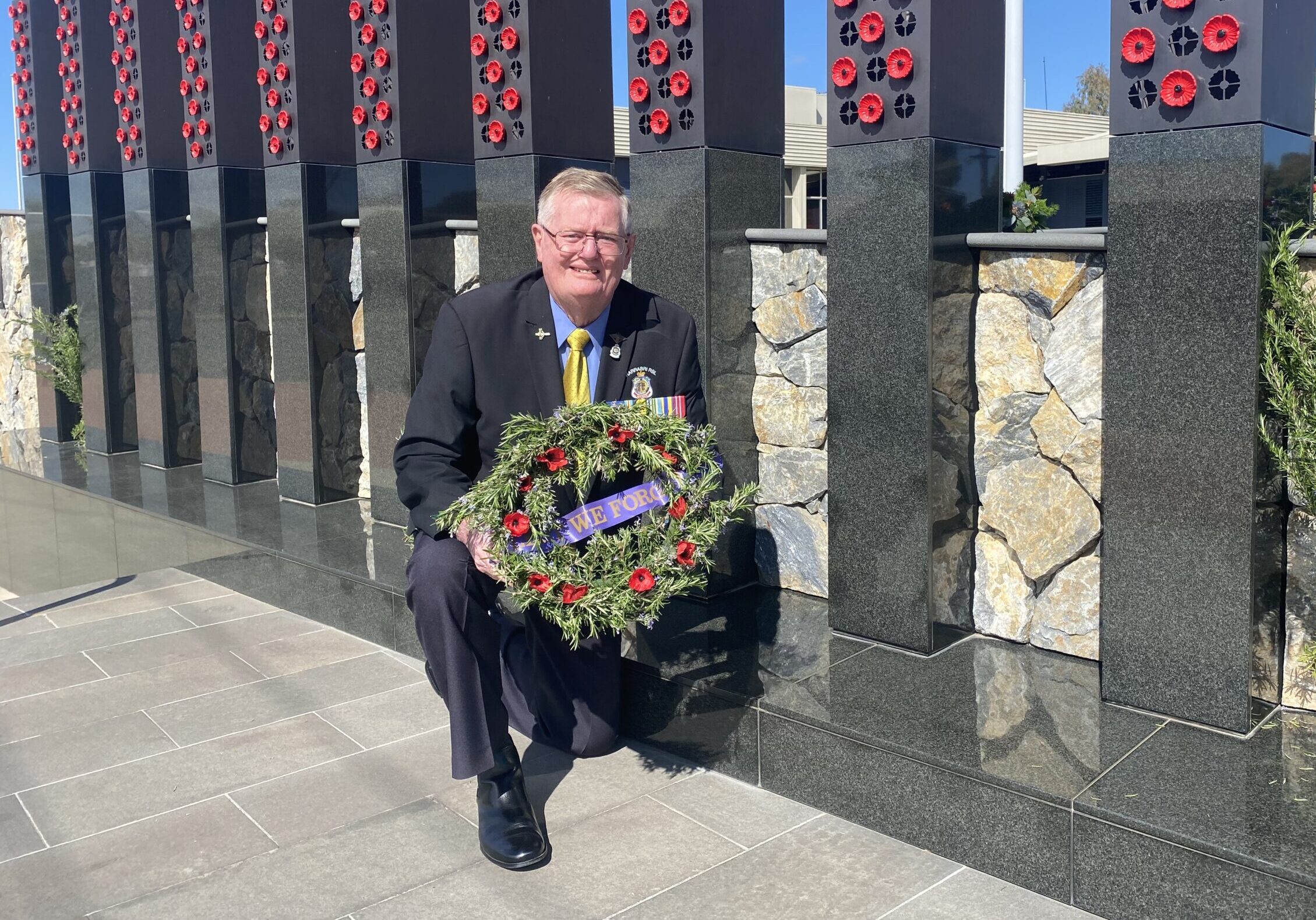 Our veterans remembered at COVID-safe wreath-laying