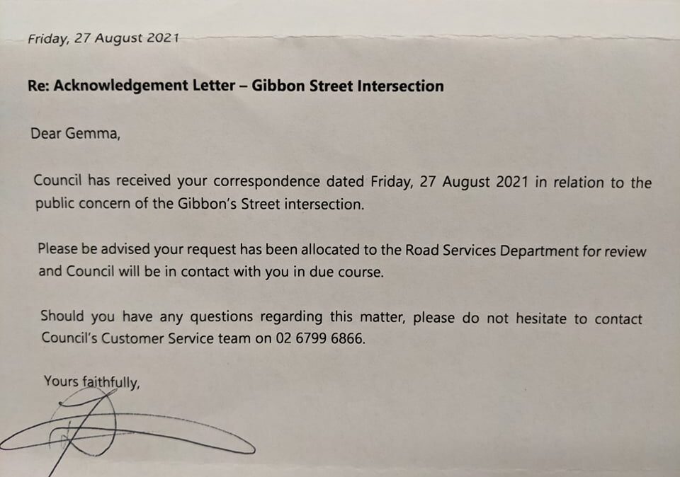 Narrabri Shire Council's response.