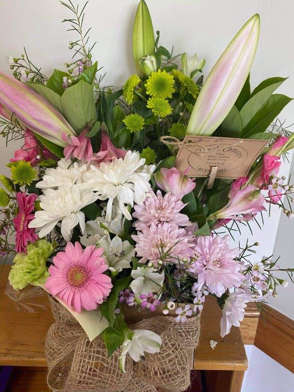 A few of the floral tributes Doris received on her 101st birthday.