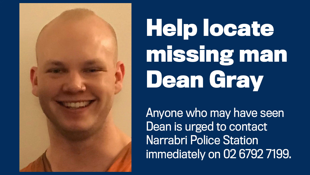 Police issue appeal to help locate missing man Dean Gray