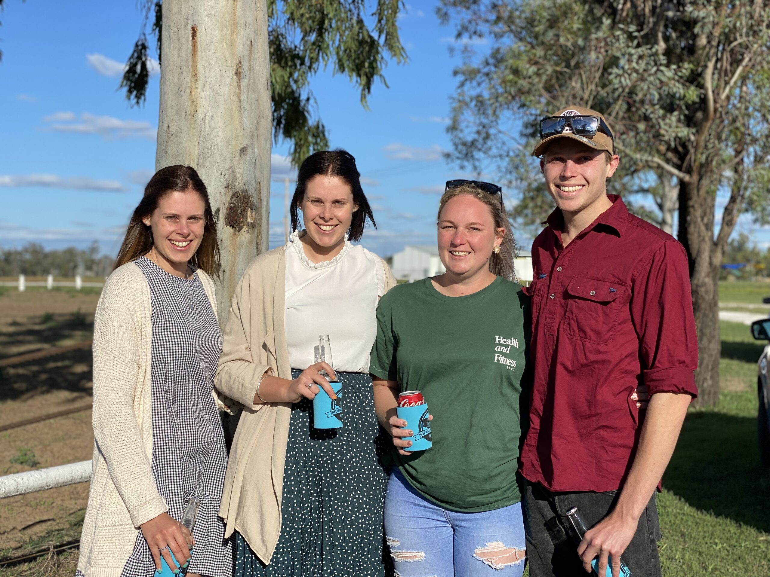 Bethany Bray, Wee Waa Showgirl entrant Olivia Bray with Jordan and Chris Johnson.