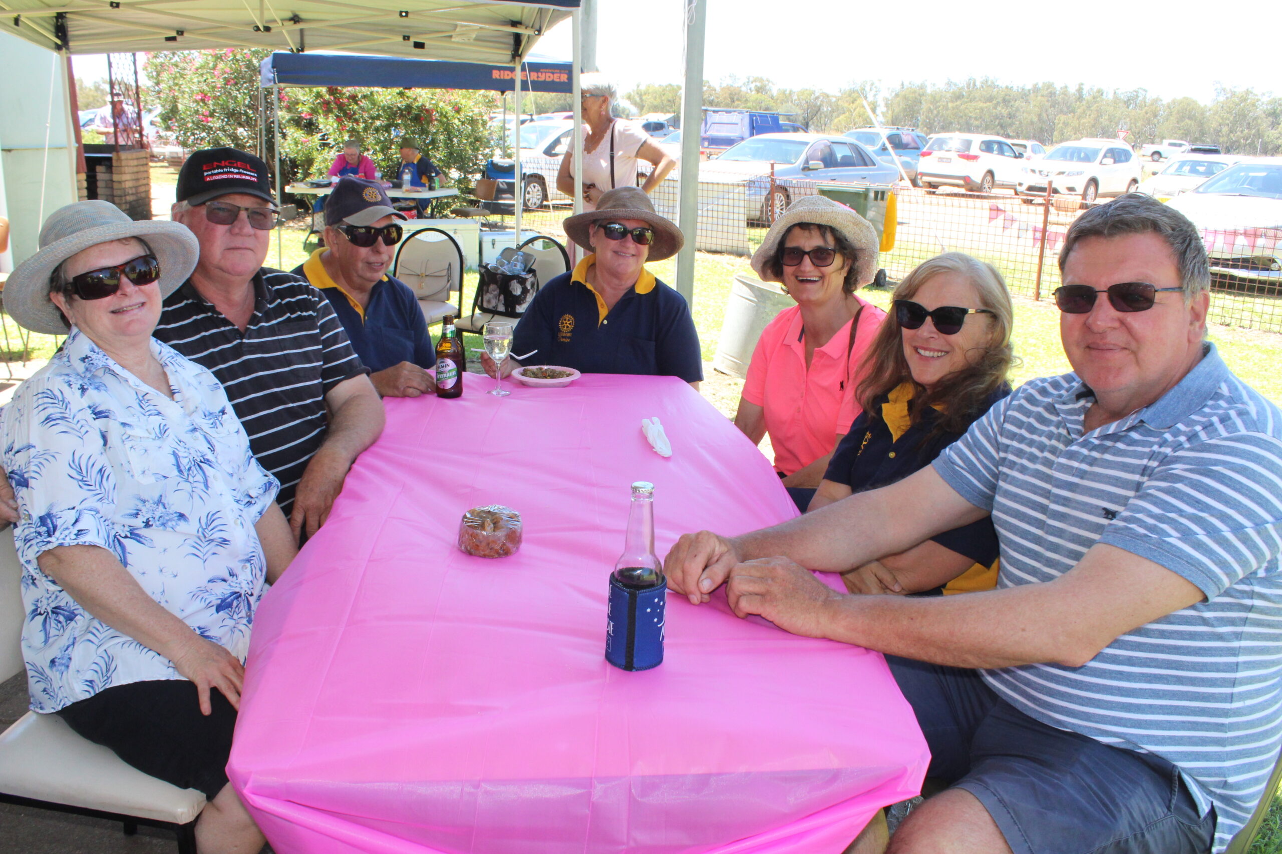 Boggabri Rotary members: Lynette and Robert Breneger, Alex and Denise McKenzie, Judy Donaldson, Maree and Michael Nott.