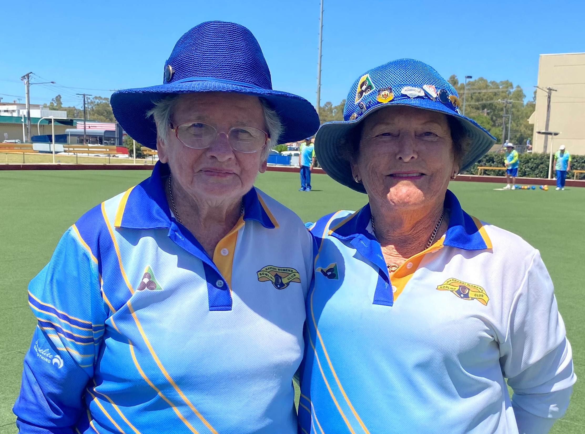 Dawn Armstrong and Jan Etheridge win the ladies’ President Pairs final