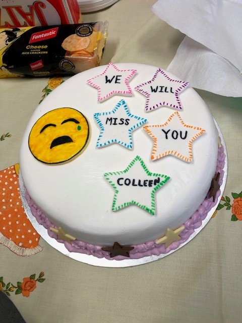 Colleen’s retirement cake.