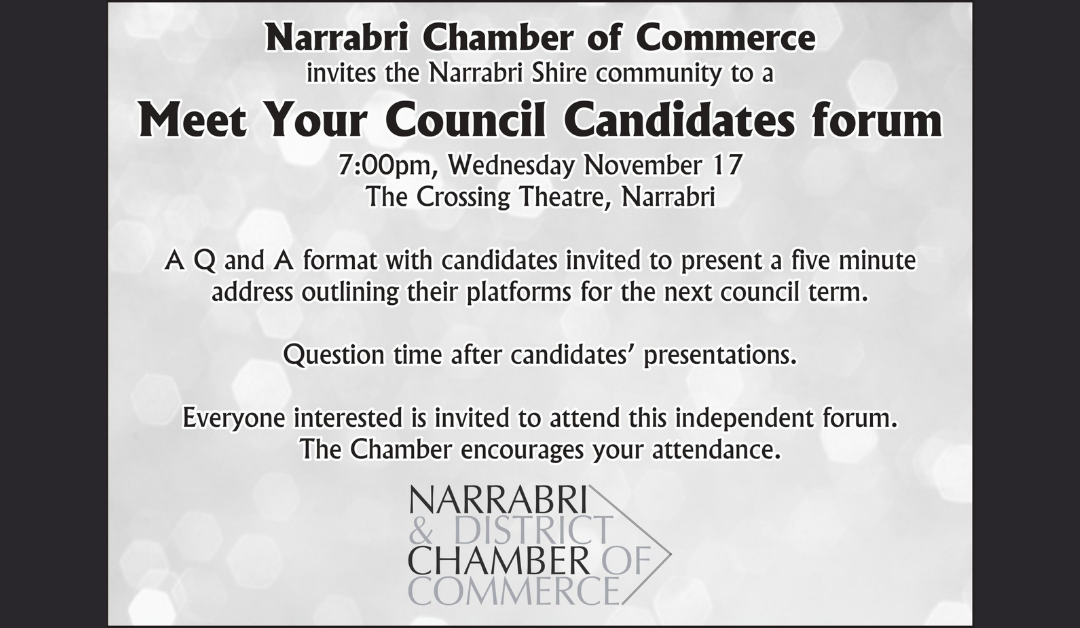 Chamber of Commerce to host council candidate community forum