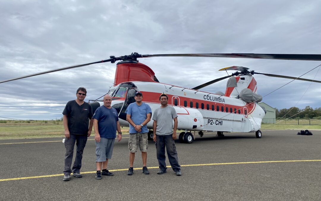 Stormy sky sees air crew stop in Narrabri