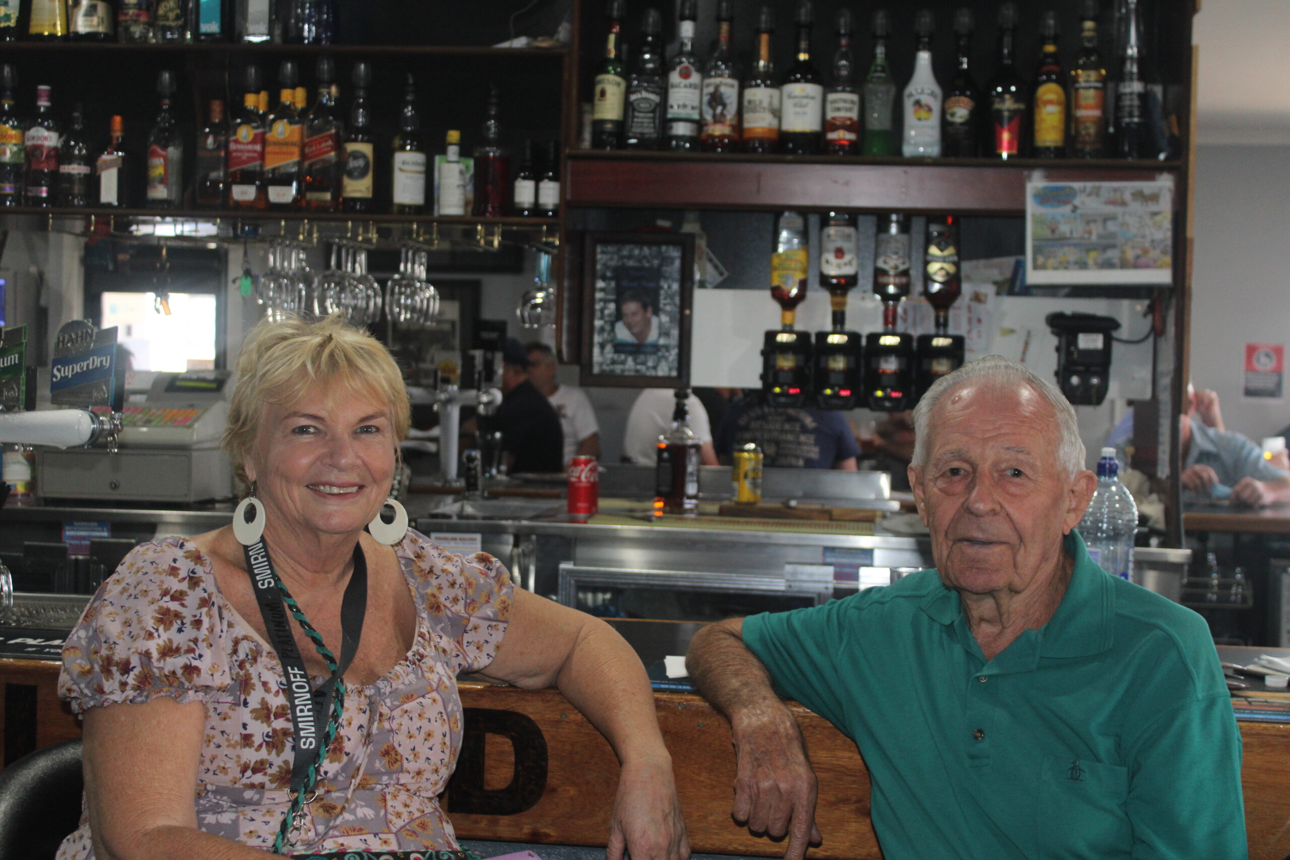 Wendy Weakley and Keith Hutchen at the Namoi Hotel.