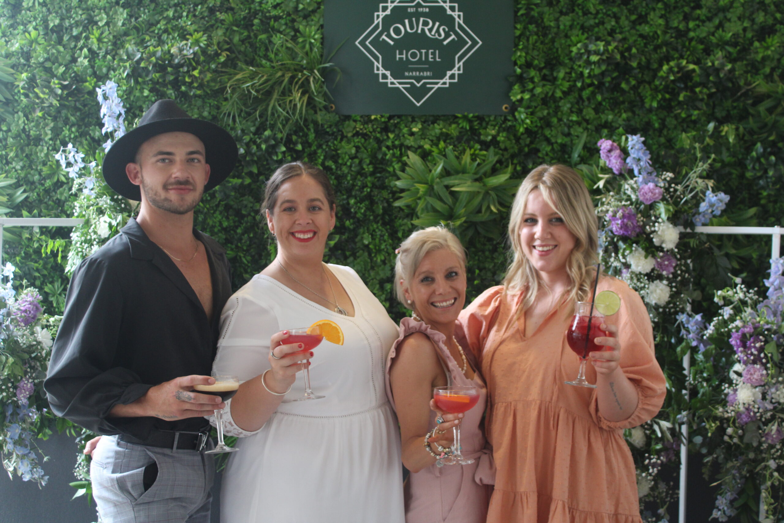 Deon Smith, Casey Treseder, Emma Carroll and Kelly Jones at the Tourist Hotel.