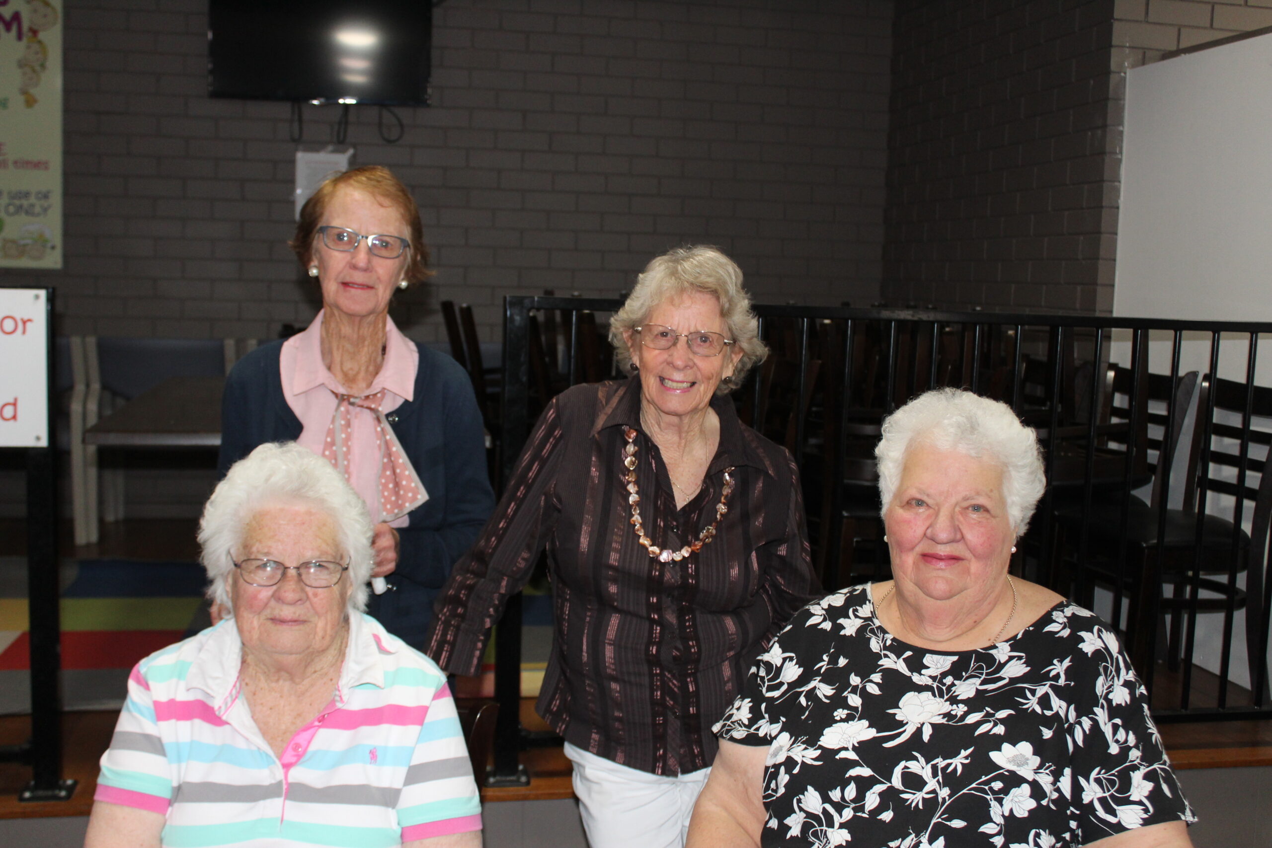 Back, Robyn Maunder and Del O’Connell, front, Anne Keys and Helen McKechnie at Boggabri RSL Club.