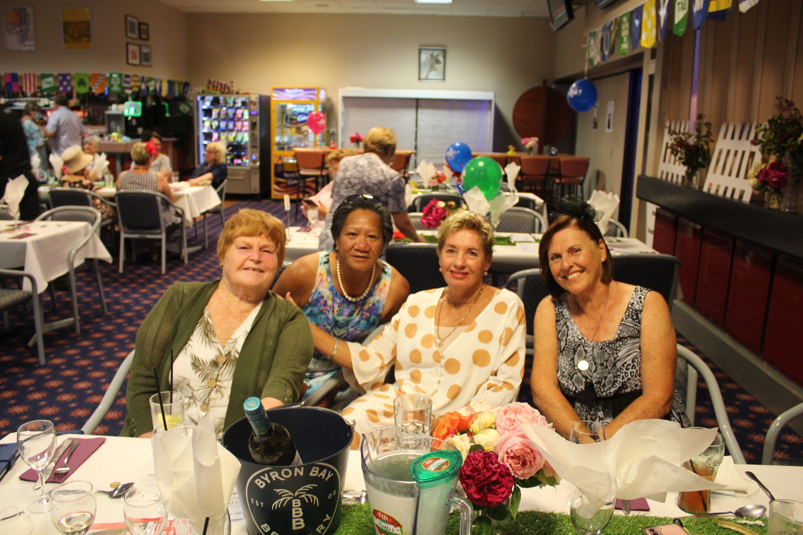 Loretta Bell, Myra Joseph, Carmel Condon and Ingrid Moulds at Narrabri RSL Club.